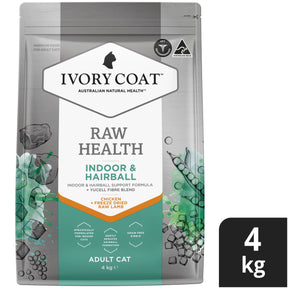 Ivory Coat Raw Health Cat Dry Food Indoor & Hairball