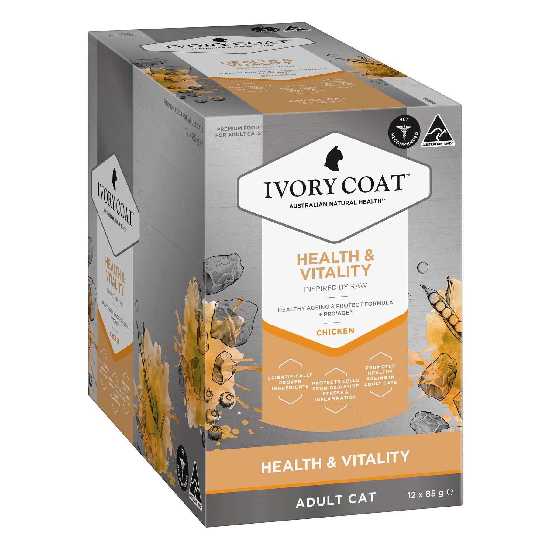 Ivory Coat Inspired by Raw Health & Vitality Cat Formula (12 x 85g)